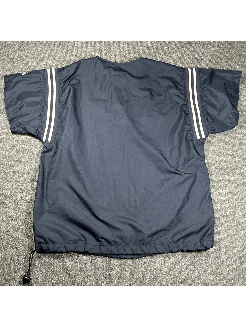 Adidas New York Yankees Navy Blue Pullover Windbreaker Jacket Size L